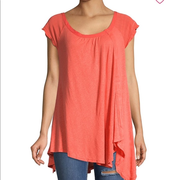 FREE PEOPLE Oversized - Keep it Casual - TOP Tee - Picture 2 of 8